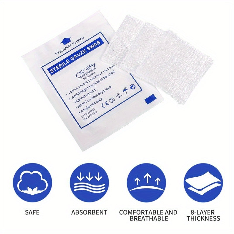 10/30pcs Disposable Hemostatic Cotton Gauze