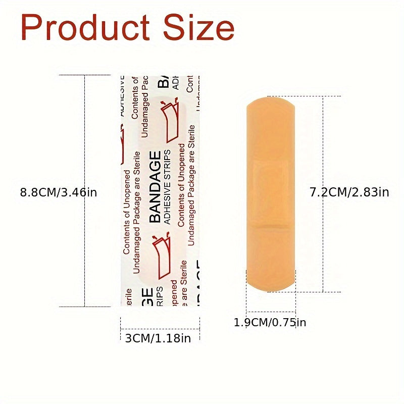 50/100pcs Waterproof Bandage, Sterility Wound Care Bandage, First Aid Supplies