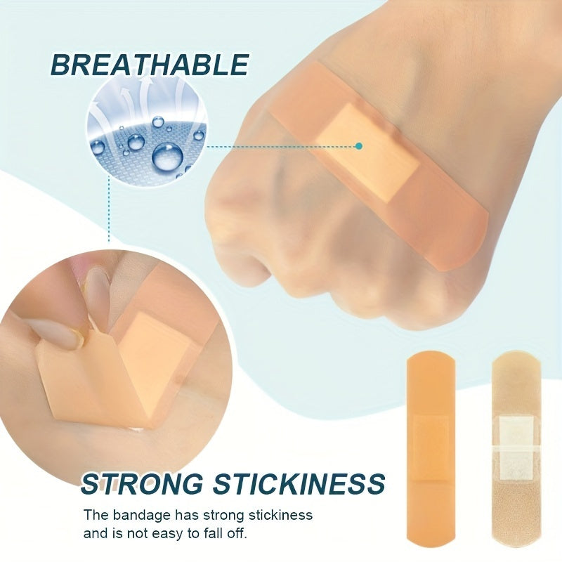 50/100pcs Waterproof Bandage, Sterility Wound Care Bandage, First Aid Supplies