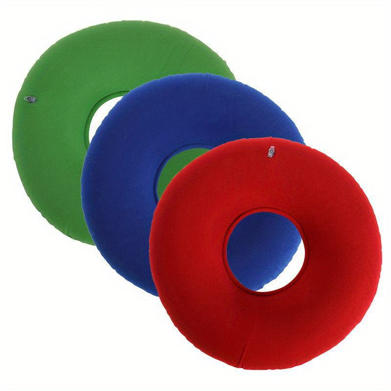 Inflatable Donut Seat Cushion with Pump