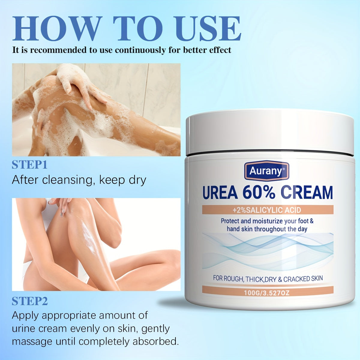 Aurany Urea 60% Cream With 2% Salicylic Acid
