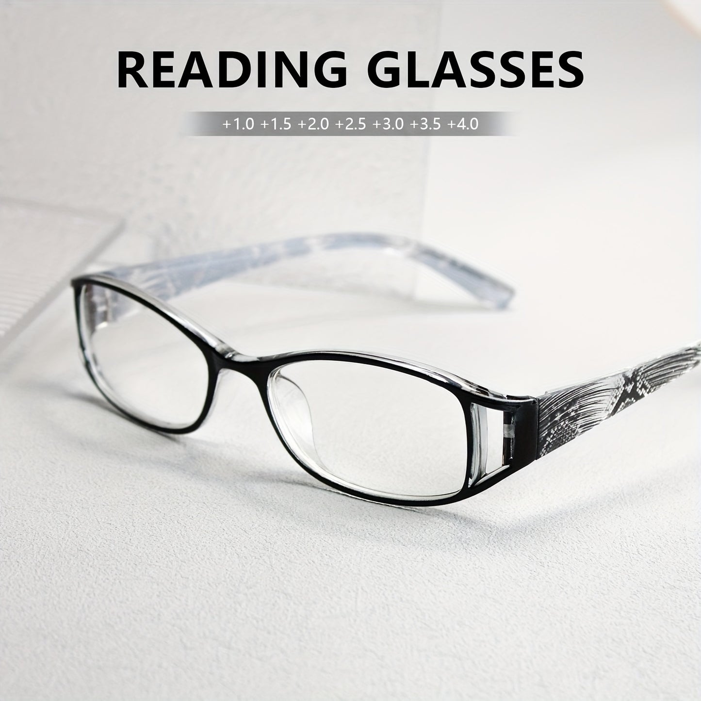 Fashionable Reading Glasses with Colorful Printed Frames