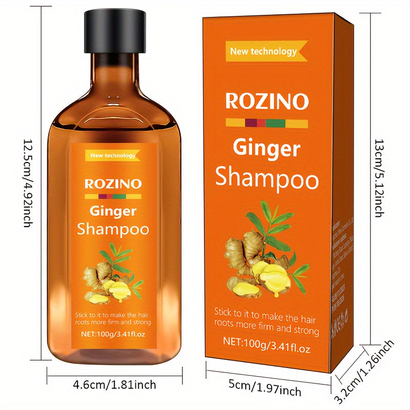 3.53oz Ginger Shampoo, Moisturizes And Strengthens Hair