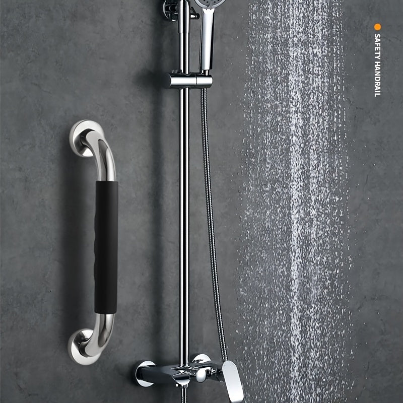 Stainless Steel Bathroom Handrail with Silicone Grip
