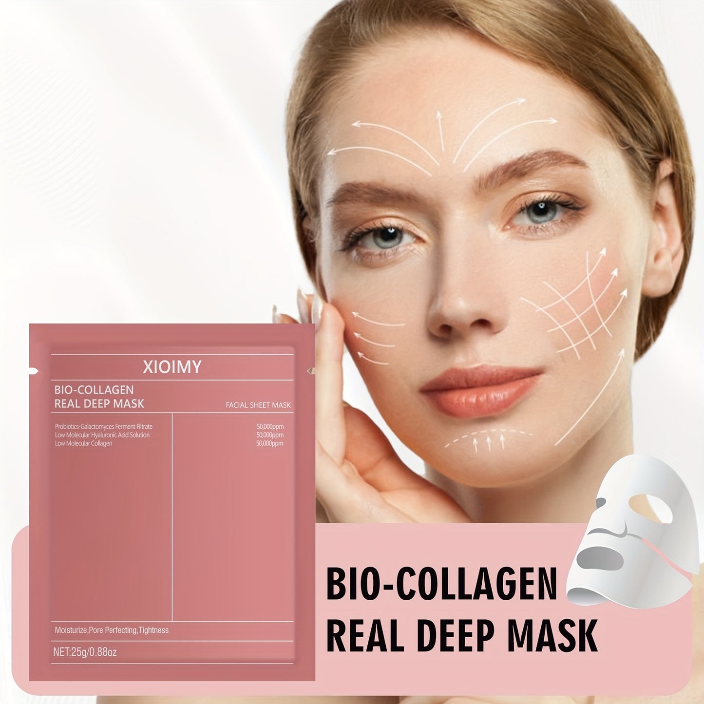 4pcs Bio Collagen Real Deep Mask