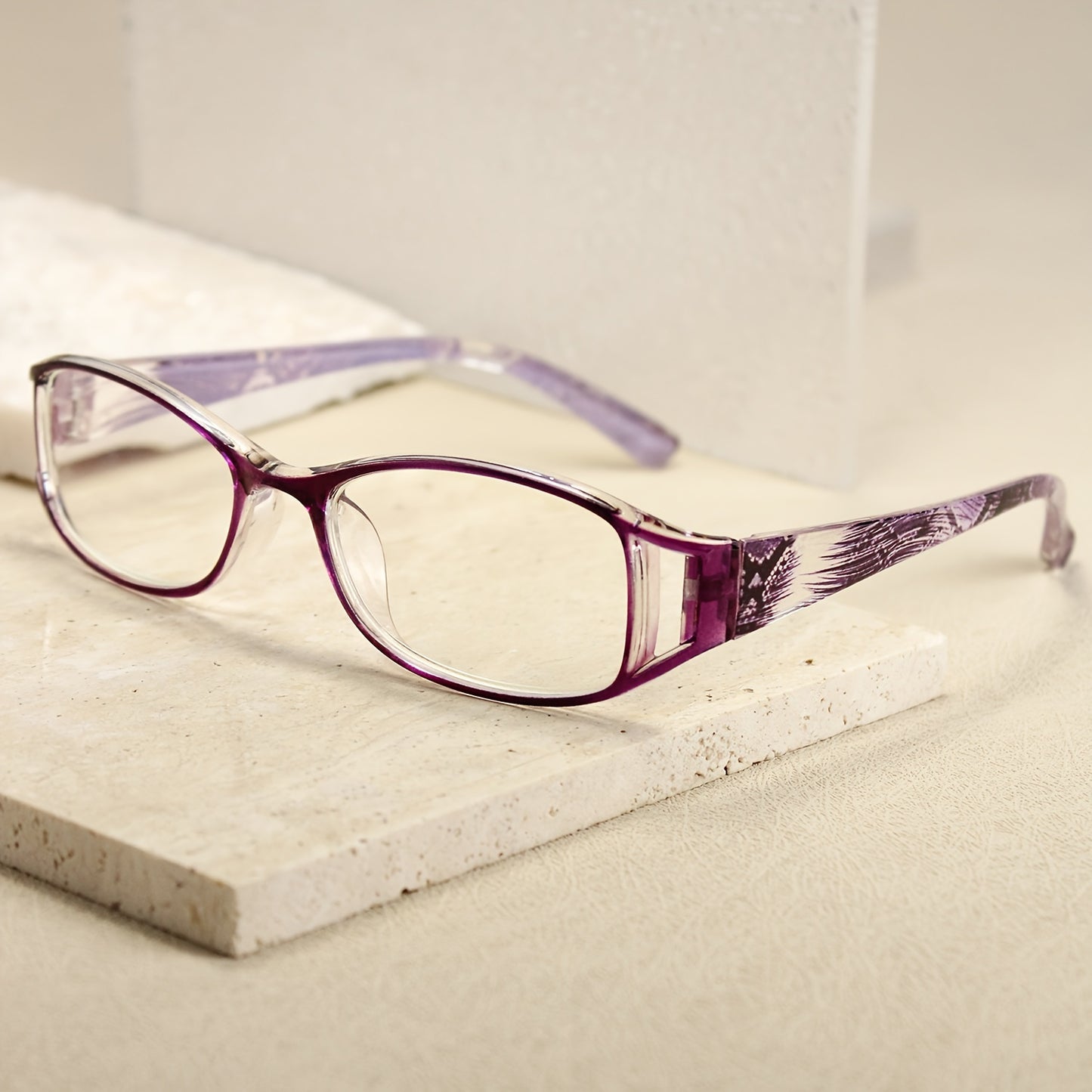Fashionable Reading Glasses with Colorful Printed Frames