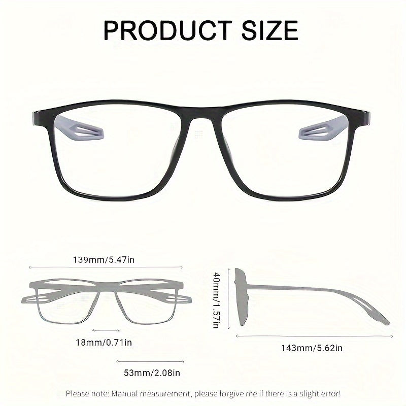 Comfortable Square TR Frame Reading Glasses