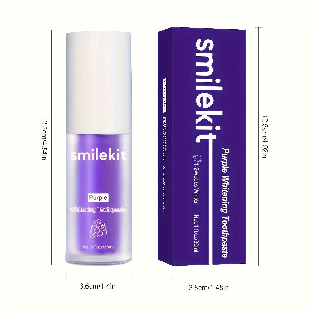 SMILEKIT Grape-Flavored Purple Whitening Toothpaste