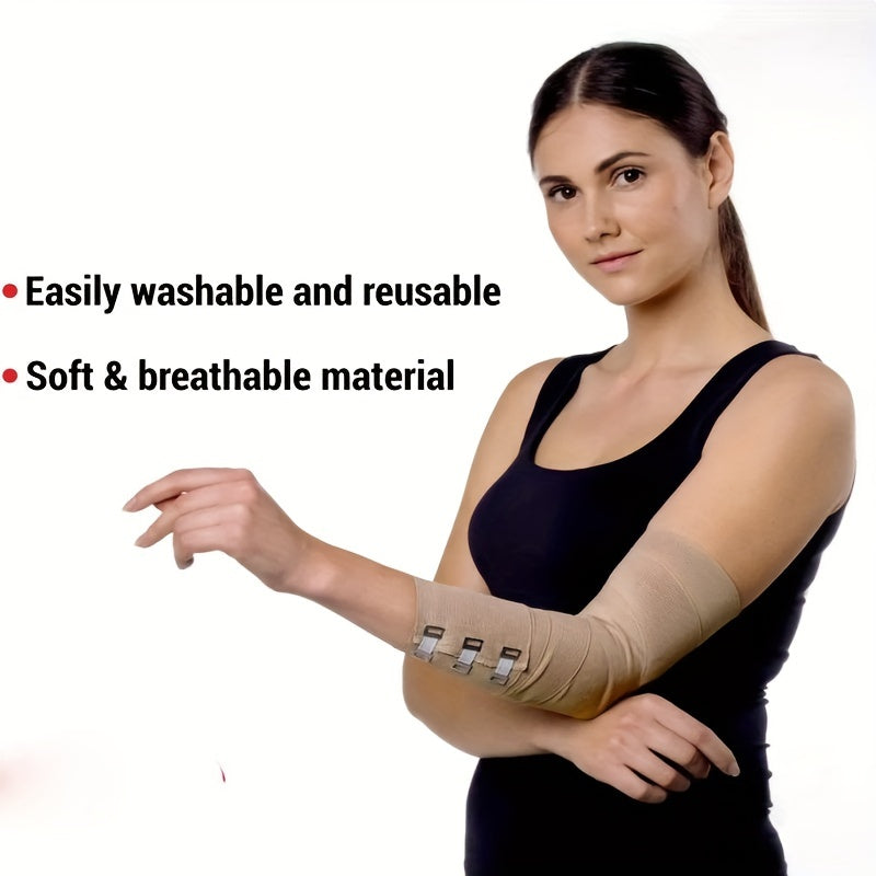 1 roll Latex-Free Elastic Bandage with Hooks and Buckles