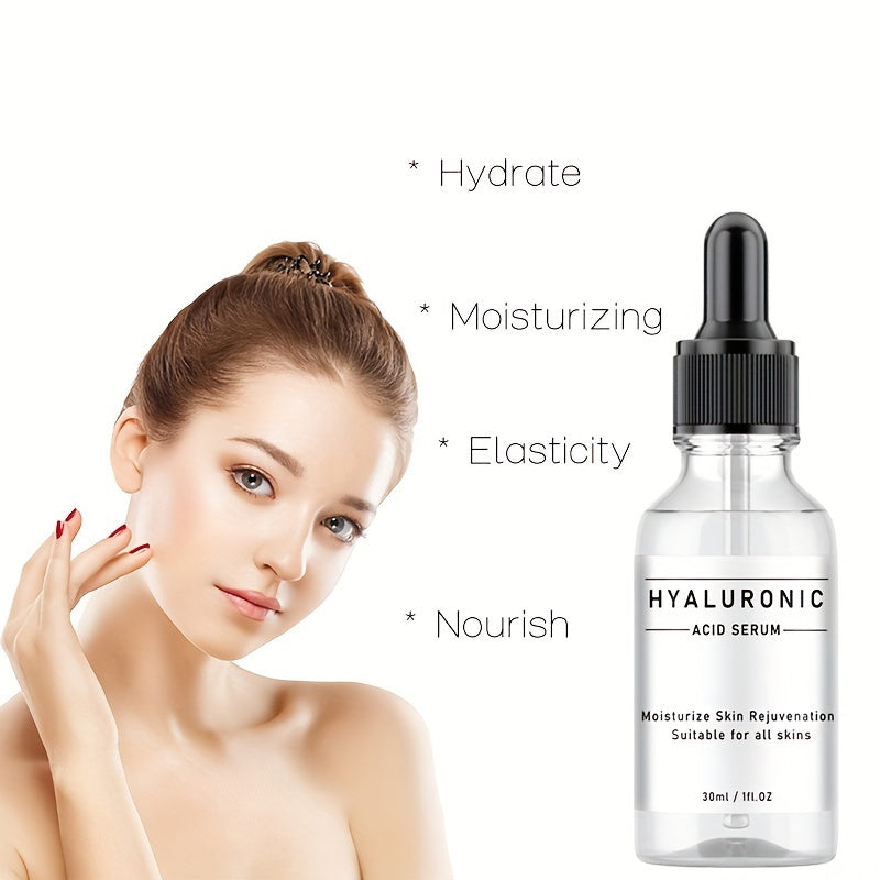 Hyaluronic Acid Serum For Face, Hydrating Facial Skin Care Product, Cooperate Well With Vitamin C Serum & Retinol Serum