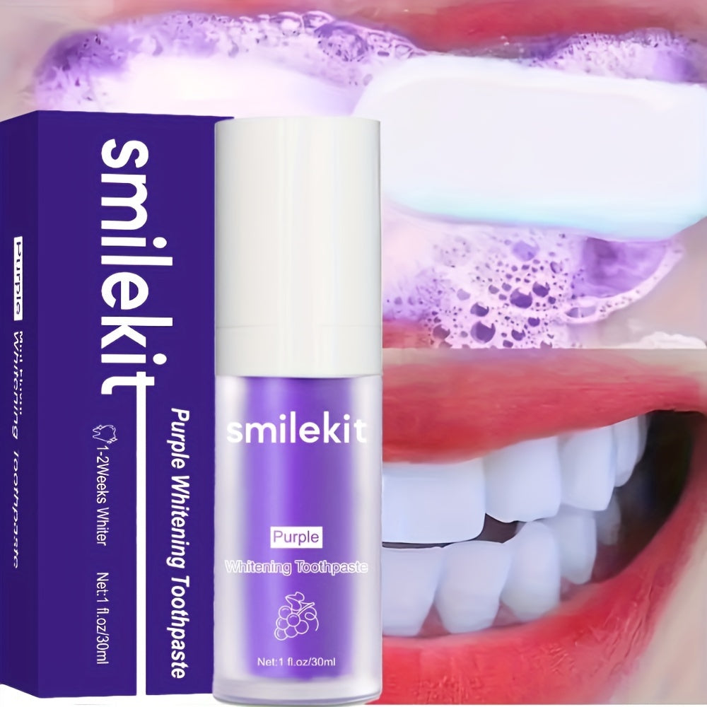 SMILEKIT Grape-Flavored Purple Whitening Toothpaste