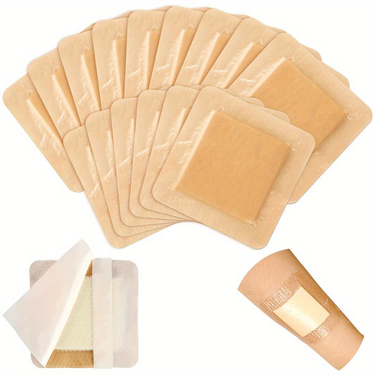 1pc Bordered Silicone Foam Adhesive Dressing