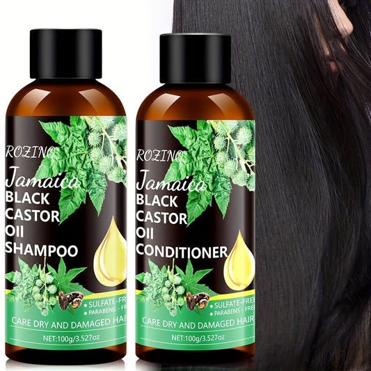 Jamaican Black Castor Oil Shampoo Conditioner Combination Set, Gentle Cleansing, Moisturizing