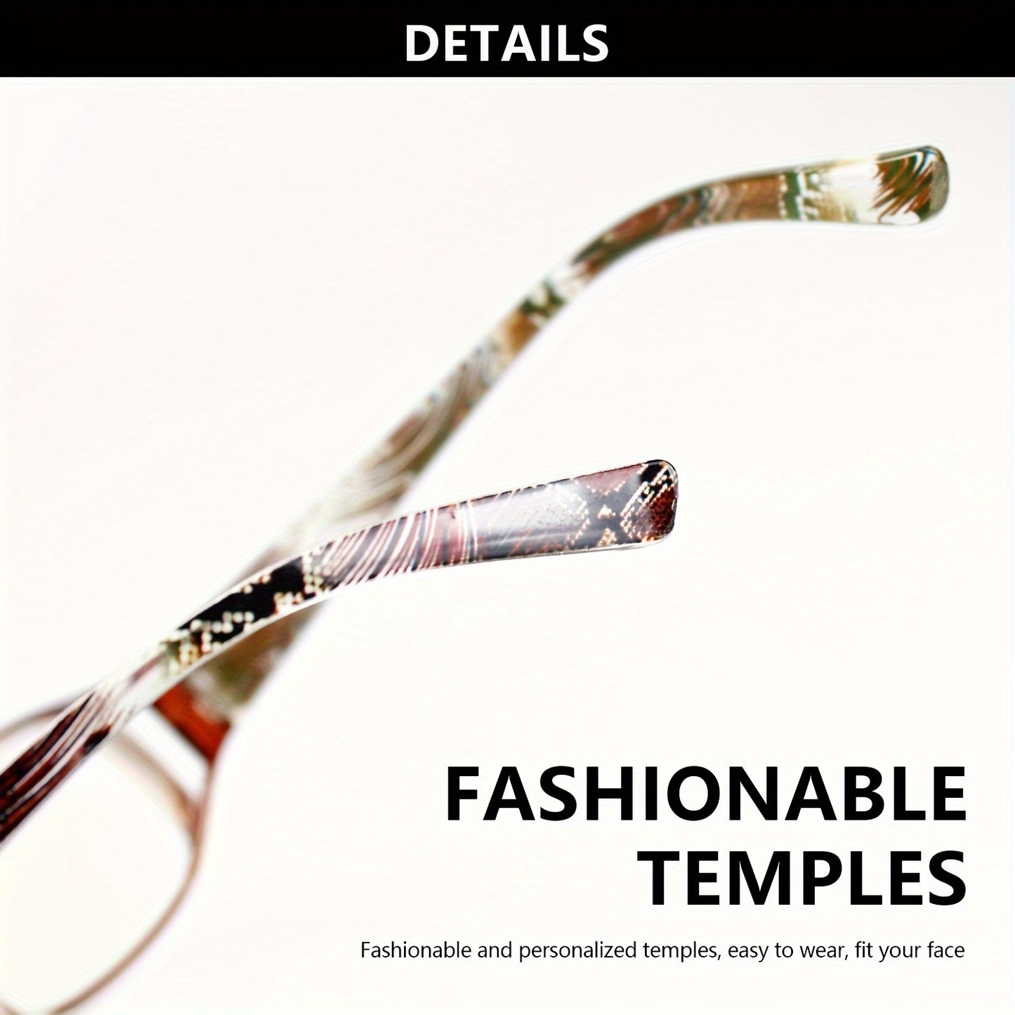 Fashionable Reading Glasses with Colorful Printed Frames