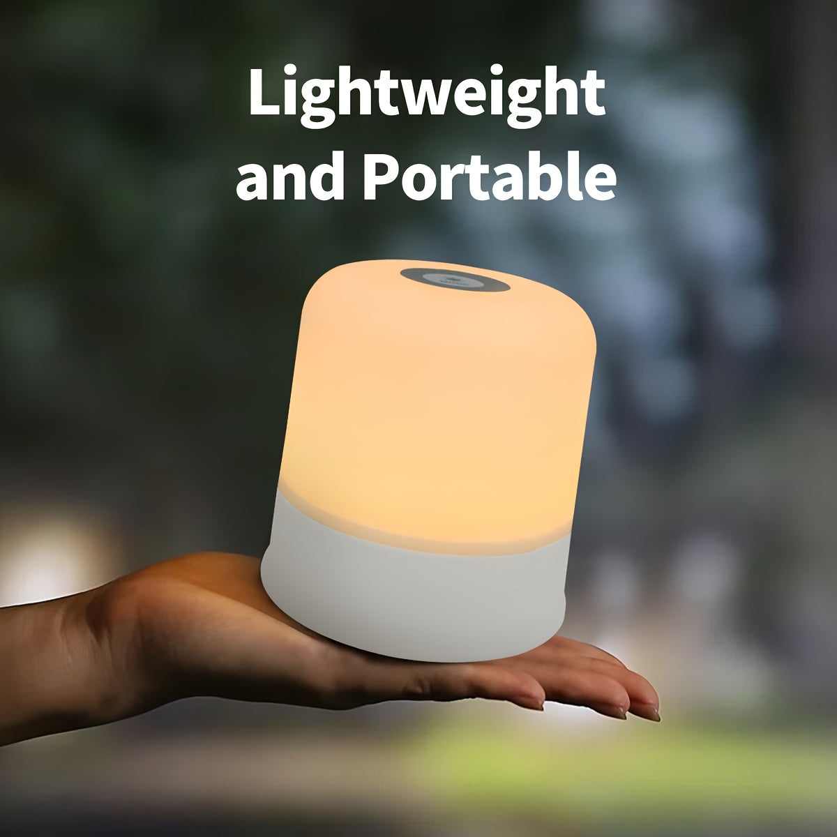 1pc NewAoNaSen Dimmable LED Night Light, Touch Sensor Bedside Lamp, USB Rechargeable Soft Eye-Care Uplight, Portable Tabletop Lighting for Various Rooms, Ideal for Sleep Aid & Holiday Gifts
