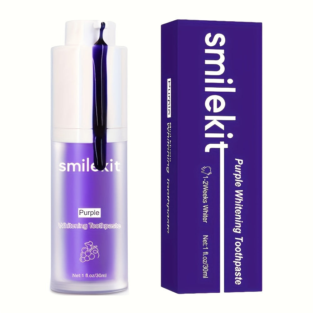 SMILEKIT Grape-Flavored Purple Whitening Toothpaste