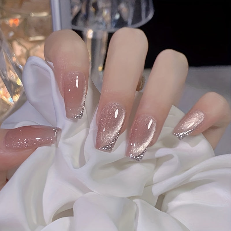 10pcs Chic Nude Pink Press-On Nails