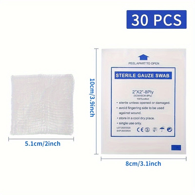 10/30pcs Disposable Hemostatic Cotton Gauze