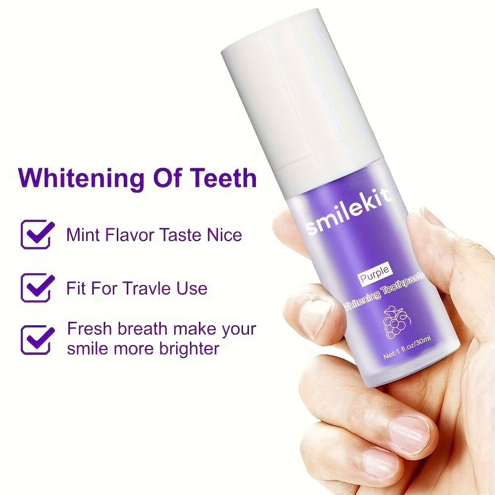 SMILEKIT Grape-Flavored Purple Whitening Toothpaste