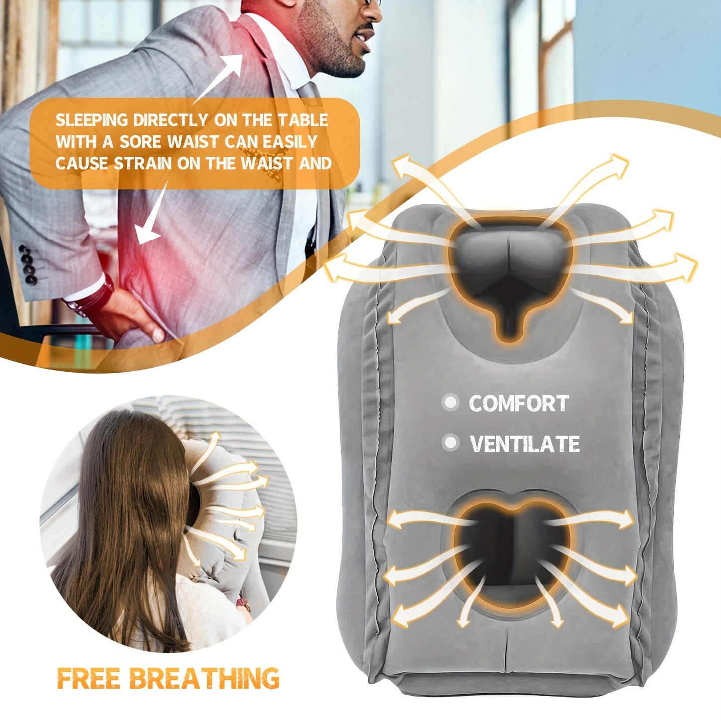 Comfortable Inflatable Travel Pillow