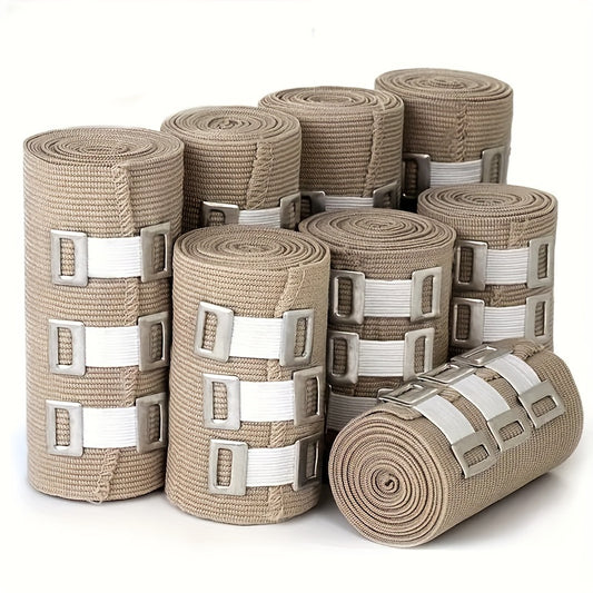 1 roll Latex-Free Elastic Bandage with Hooks and Buckles