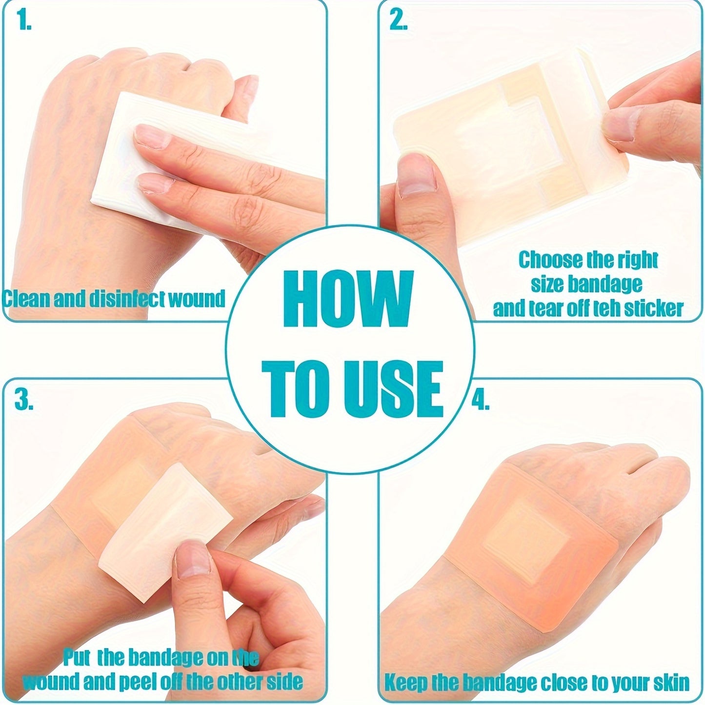 720pcs Multi-Size Bandage Set