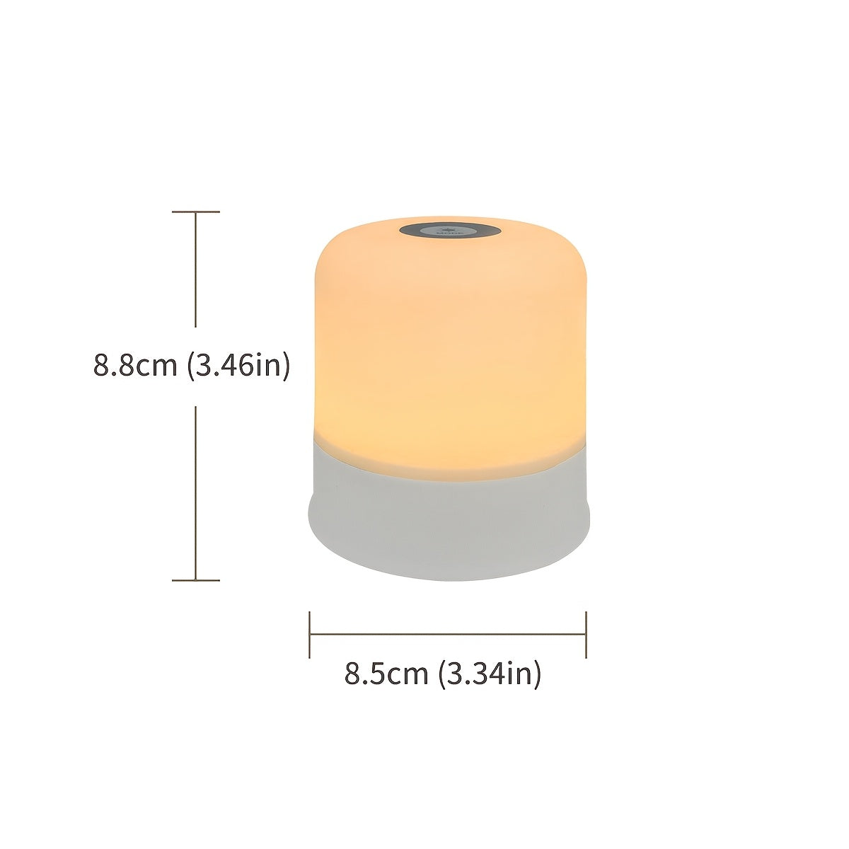 1pc NewAoNaSen Dimmable LED Night Light, Touch Sensor Bedside Lamp, USB Rechargeable Soft Eye-Care Uplight, Portable Tabletop Lighting for Various Rooms, Ideal for Sleep Aid & Holiday Gifts