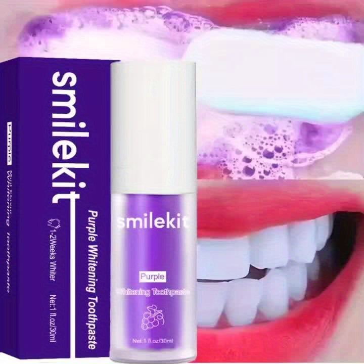 SMILEKIT Grape-Flavored Purple Whitening Toothpaste