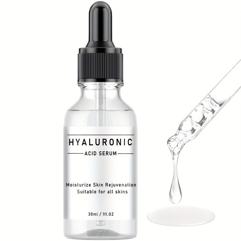 Hyaluronic Acid Serum For Face, Hydrating Facial Skin Care Product, Cooperate Well With Vitamin C Serum & Retinol Serum