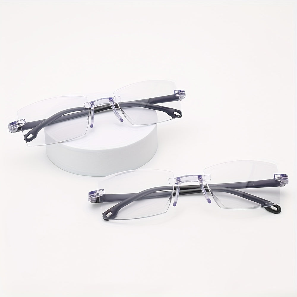 6pcs Frameless Anti-Eyestrain Reading Glasses with Cut Edges