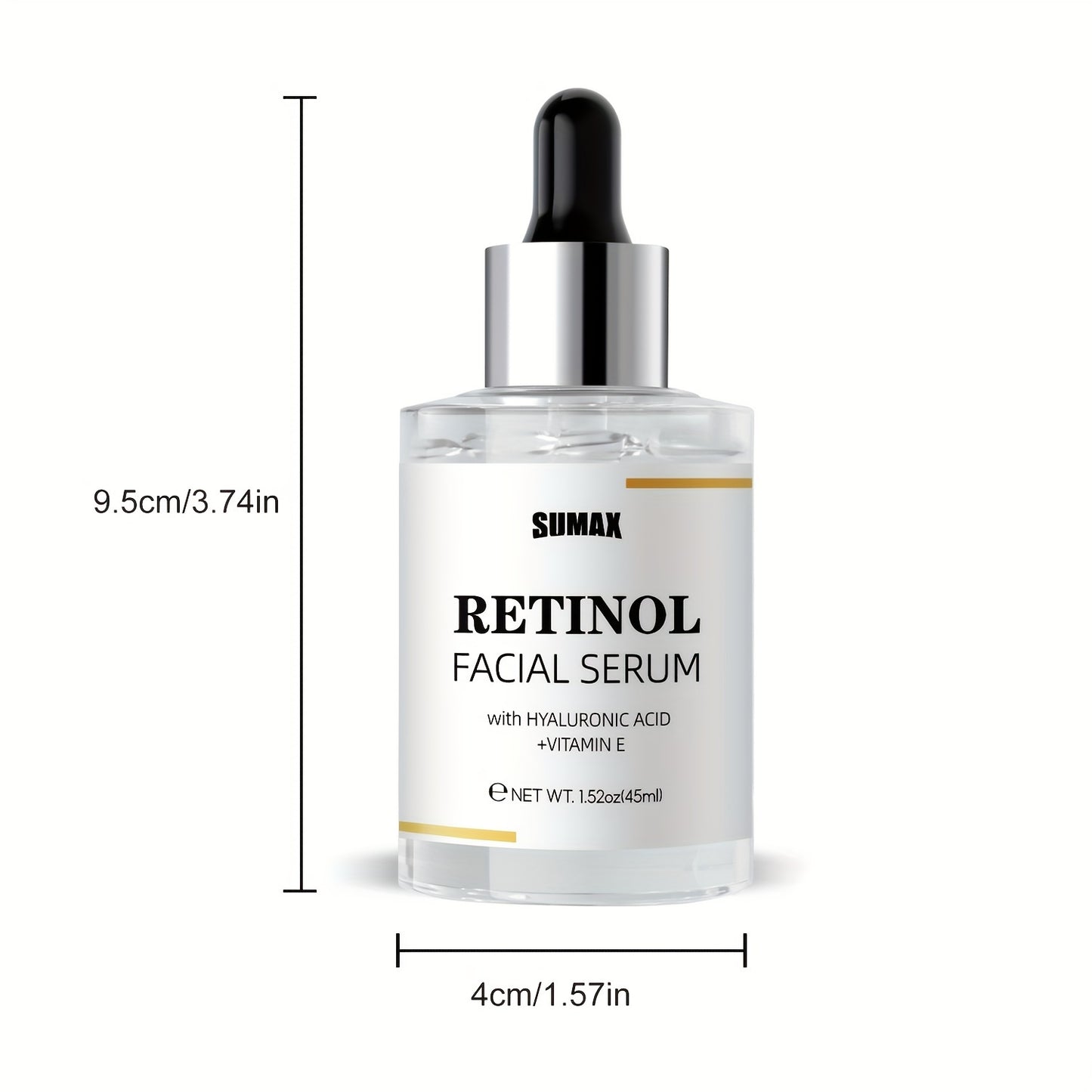 Retinol Facial Serum With Hyaluronic Acid & VE 45mL