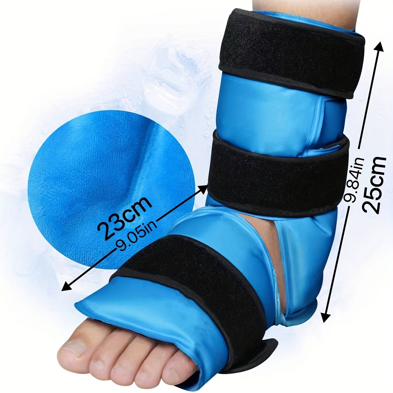 Reusable Ankle Ice Pack Wrap for Pain Relief & Injury Recovery