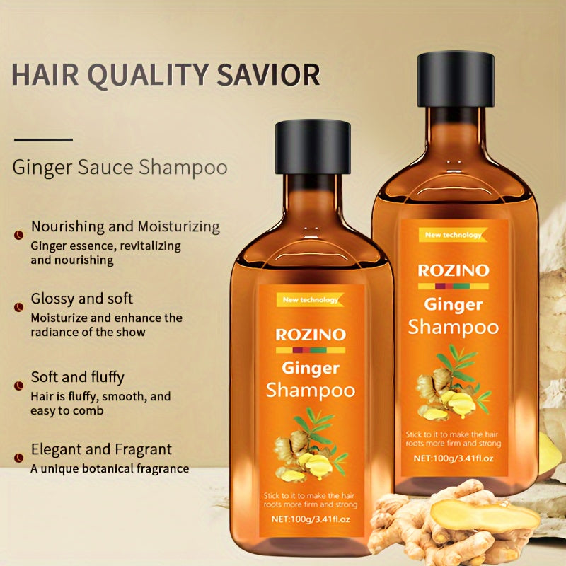 3.53oz Ginger Shampoo, Moisturizes And Strengthens Hair