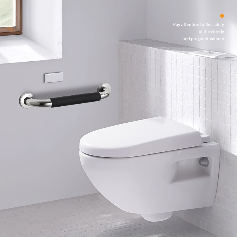 Stainless Steel Bathroom Handrail with Silicone Grip