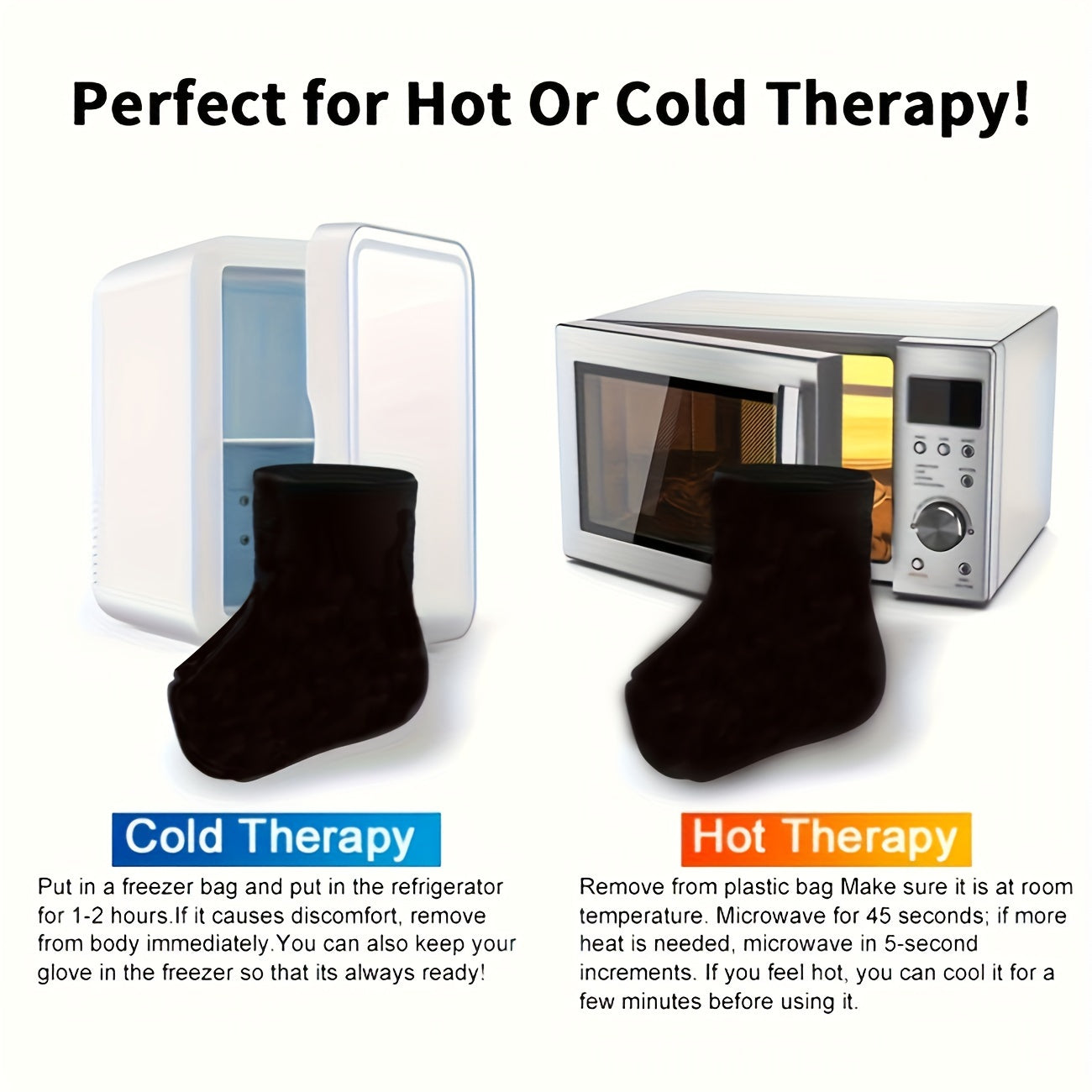 1pc Solid Gel Ankle Wrap For Hot & Cold Therapy