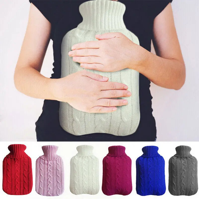 2000ml Large Knitted Hot Water Bag Cover Warm