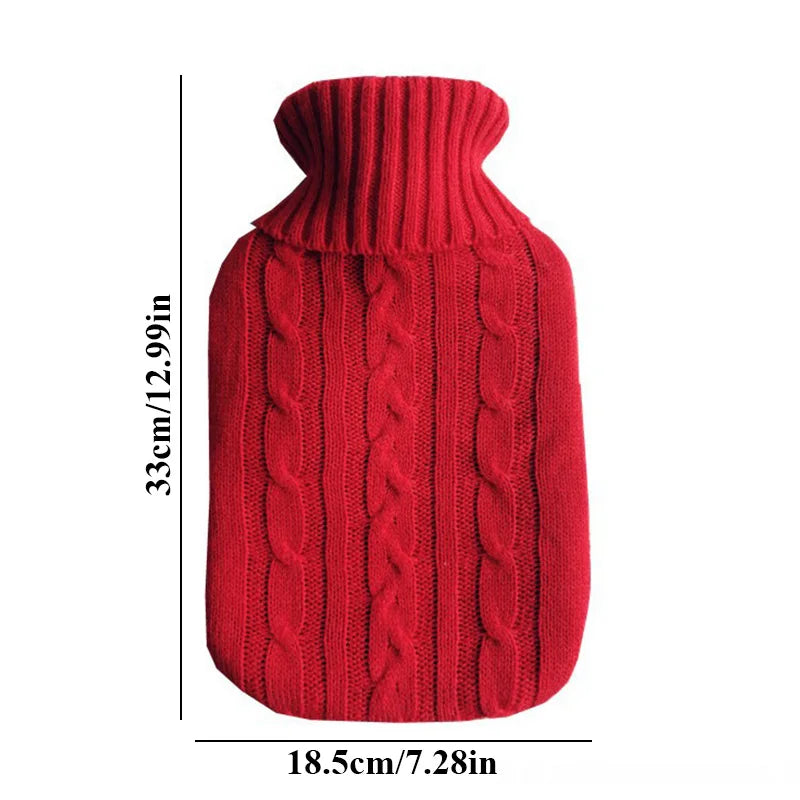2000ml Large Knitted Hot Water Bag Cover Warm