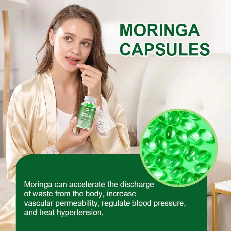 BEWORTHS Organic Moringa & Turmeric Capsules