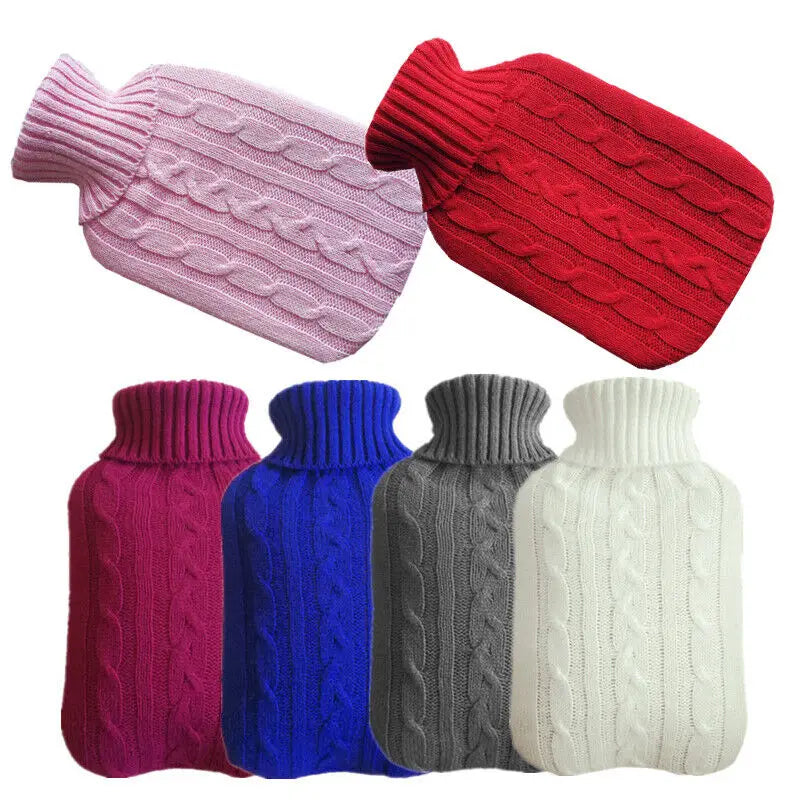 2000ml Large Knitted Hot Water Bag Cover Warm