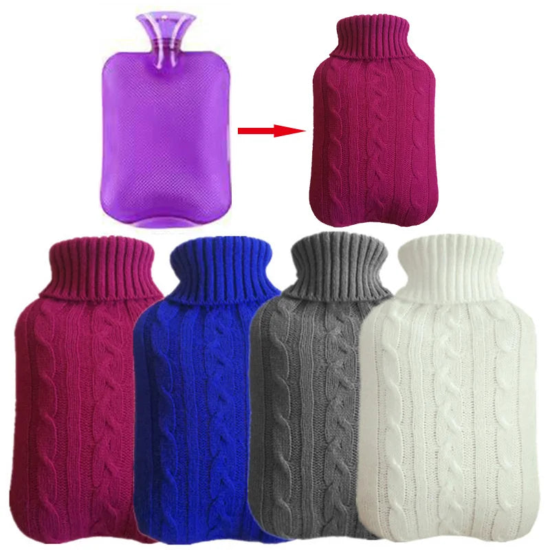 2000ml Large Knitted Hot Water Bag Cover Warm