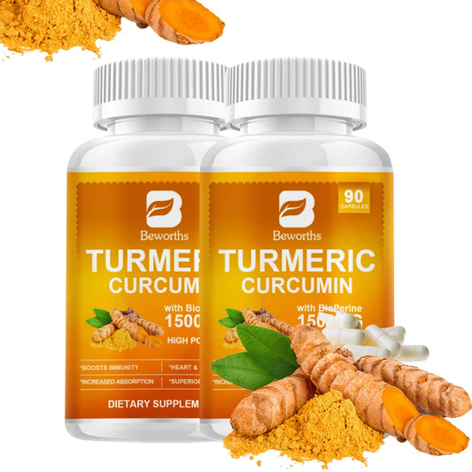Organic Turmeric Curcumin Supplement 90 capsules
