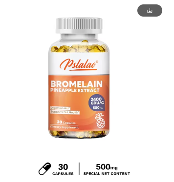 Bromelain Pineapple Extract Supplement 2,400 GDU/g - 500 Mg