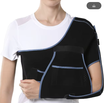 VELPEAU Arm Sling Brace for Elbow Fracture Forearm Injury and Broken Shoulder Immobilizer Breathable and Soft for Sleeping