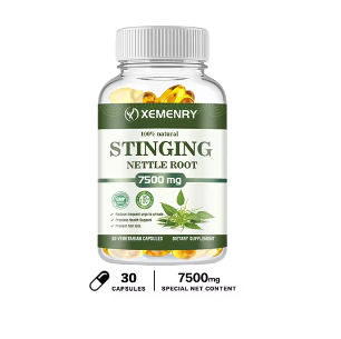 Nettle Root Capsules 7500 Mg - Supports Prostate and Urinary Tract Health | Non-GMO and Gluten-Free Supplement