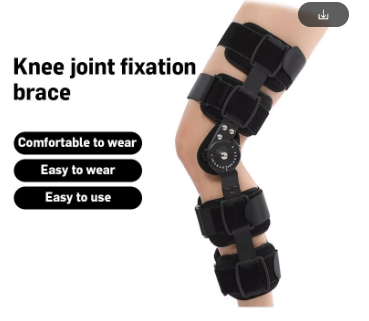 1PC Hinged Knee Brace Adjustable Knee Immobilizer with Side Leg Stabilizers for Meniscus Tear Arthritis ACL PCL Orthopedic Rehab