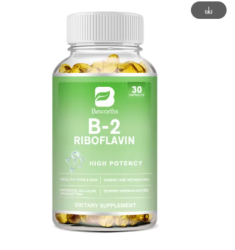BEWORTHS Compound Vitamin B2 Riboflavin for Energy, Skin and Cell Health -Natural Energy Supplement Daily Essential Vitamin B