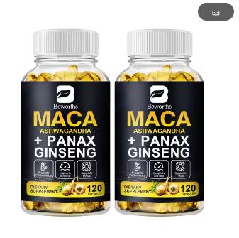 Natural Ginseng & Ashwagandha Root Extract