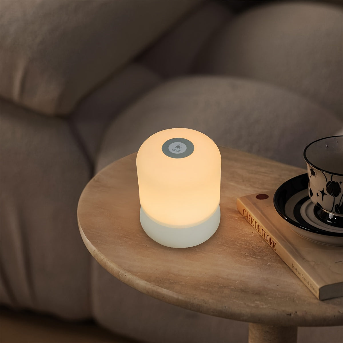 1pc NewAoNaSen Dimmable LED Night Light, Touch Sensor Bedside Lamp, USB Rechargeable Soft Eye-Care Uplight, Portable Tabletop Lighting for Various Rooms, Ideal for Sleep Aid & Holiday Gifts