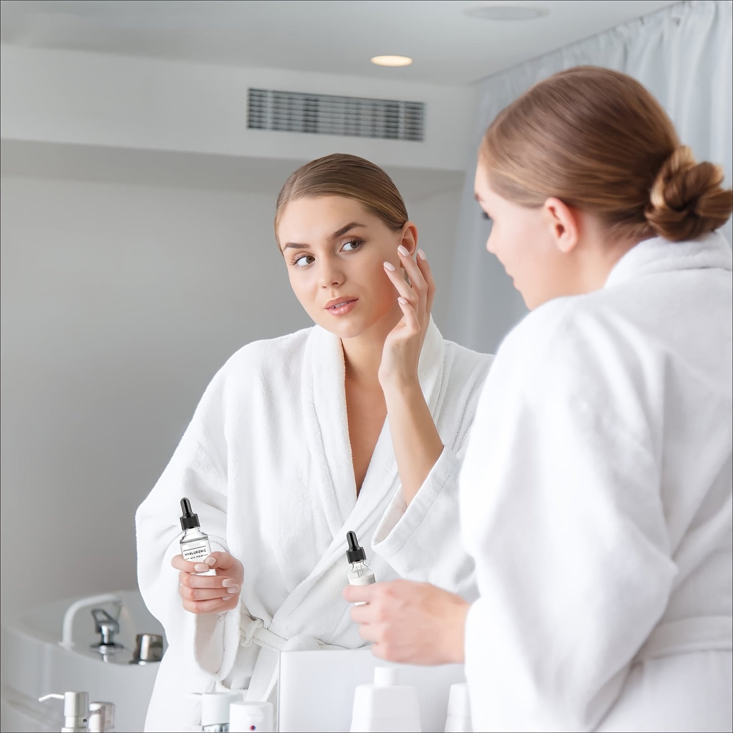 Hyaluronic Acid Serum For Face, Hydrating Facial Skin Care Product, Cooperate Well With Vitamin C Serum & Retinol Serum