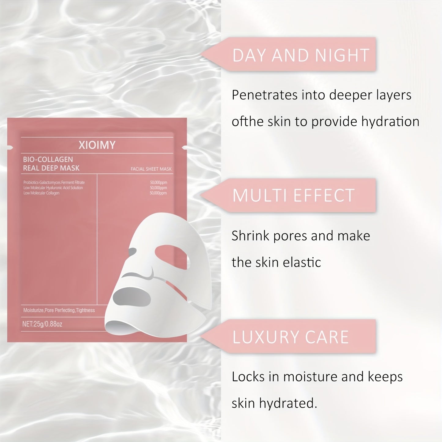 4pcs Bio Collagen Real Deep Mask